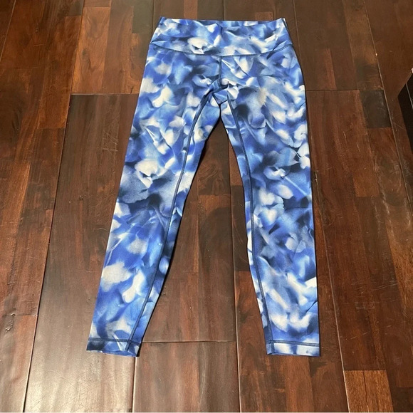 Lululemon Wunder Under Hi-Rise Tight 28” Size 10 Blue Athletic - Picture 1 of 8